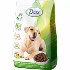 Dax 10kg kutyatáp csirke, marha és csirke-marha zöldség ízekben