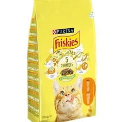 a yellow bag of cat food