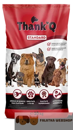 Thank'Q Standard 10kg kutyatáp csirke,marha,bárány,sonka ízben 2 Thank'Q Standard 10kg kutyatáp csirke,marha,bárány,sonka ízben - Image 2