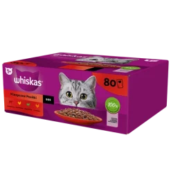Whiskas alutasakos 80x85gr klasszikus válogatás mártással