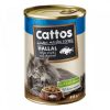 Cattos macskakonzerv hal ízű 415g