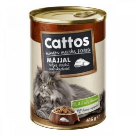 Cattos macskakonzerv máj ízű 415g