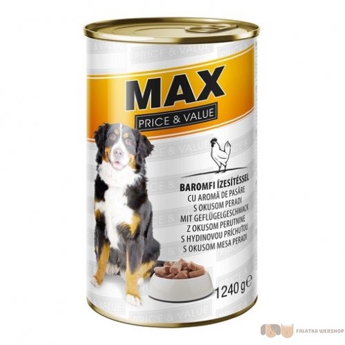 Max kutya konzerv csirke ízű1240g 1 Max kutya konzerv csirke ízű1240g
