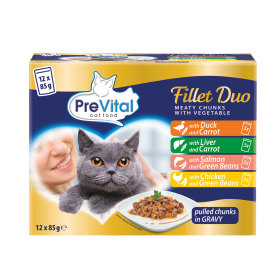 Prevital adult fillet alutasakos 12 x 85g