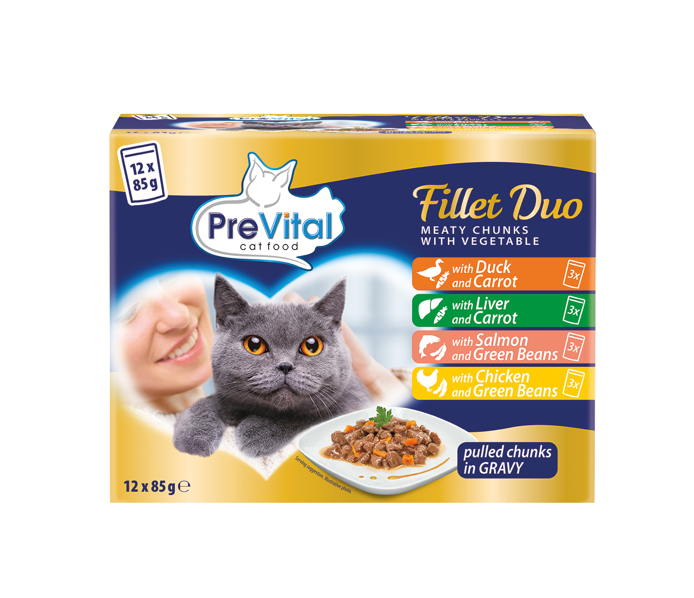 Prevital adult fillet alutasakos 12 x 85g 1 Prevital adult fillet alutasakos 12 x 85g